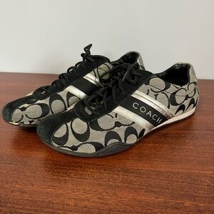 Coach Monogram Black and Gray Sneakers